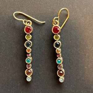 Patricia Locke Pierced Dangle Crystal Earrings